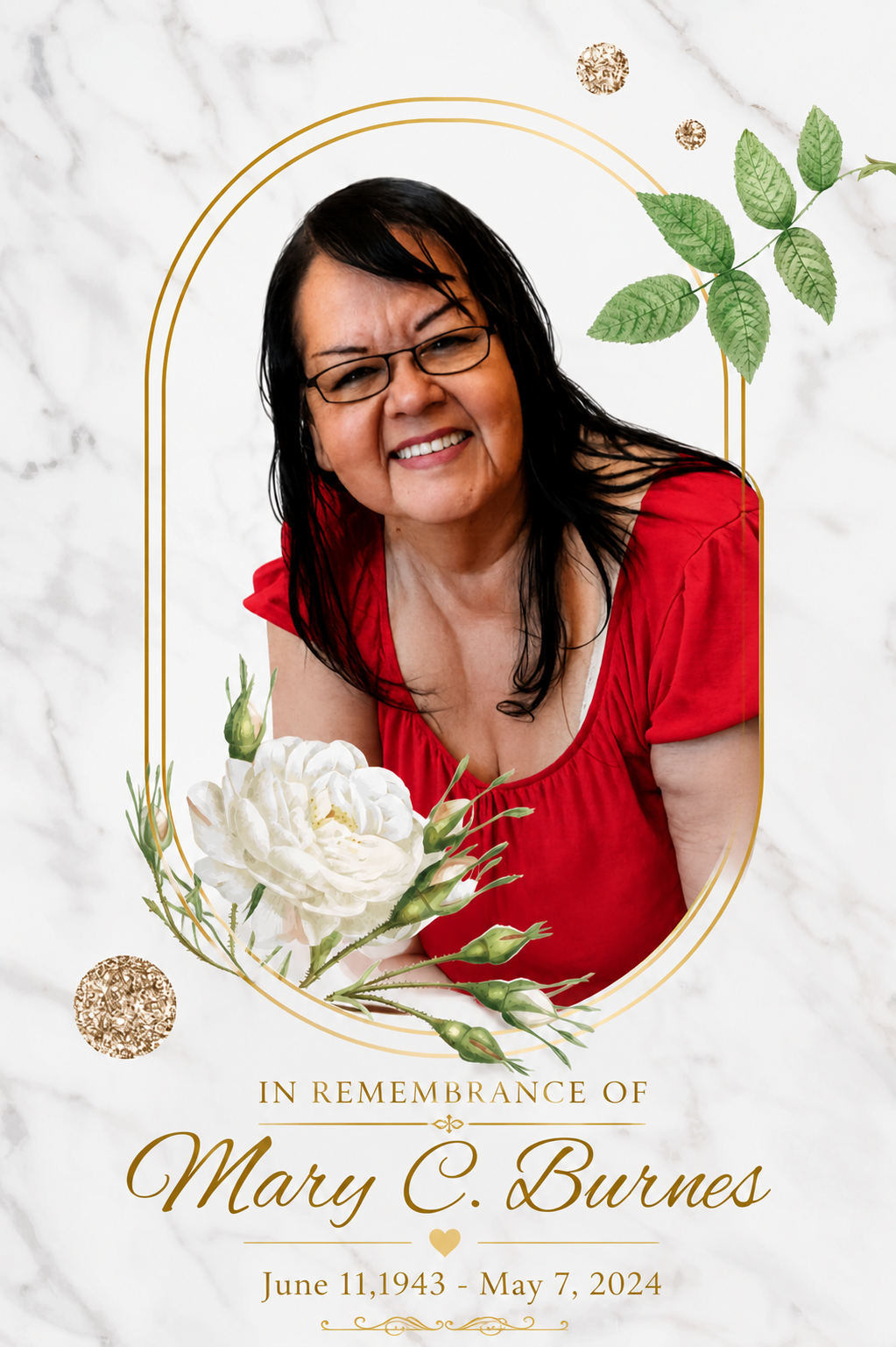 In remembrance of Mary C. Burnes, June 11, 1943 - May 7, 2024